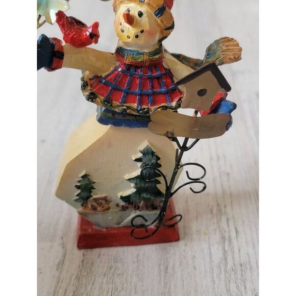 Snowman birdhouse star snowflake figure xmas tree - Picture 3 of 6